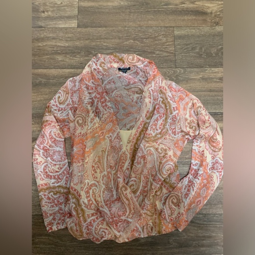 WORTH Printed Blouse-A258